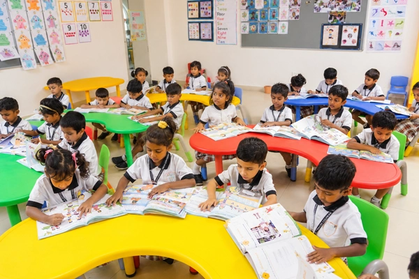 Play-based kindergarten programmes for early years 1, 2 and 3 featuring young children learning