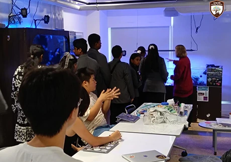 School students visiting Hong Kong during an international educational tour and experience