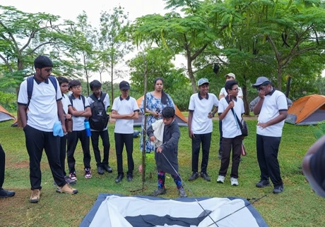 Students participating in interactive learning activities that encourage student engagement